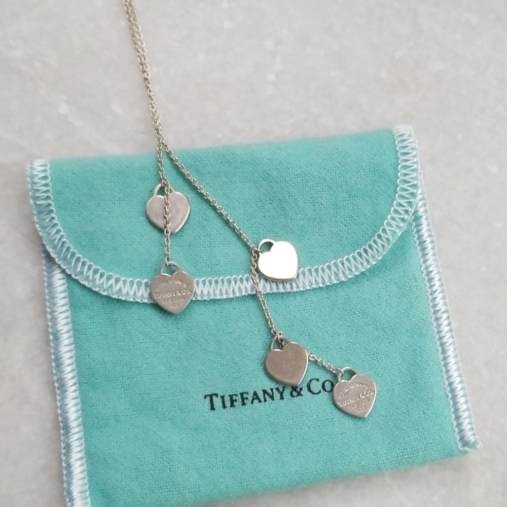Tiffany & Co. Sterling Silver multi heart necklace